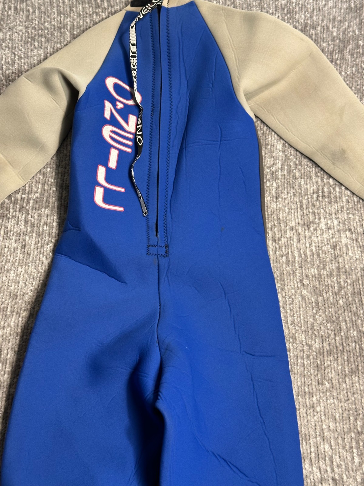 Vintage O’Neill RT-20 The Chill Killer Full Wetsuit Youth Size 14 Blue Gray Surf