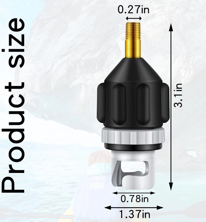 HEYTUR~Inflatable SUP Valve Adaptor For Inflatable Kayak Boat PA66+30GF NEW!