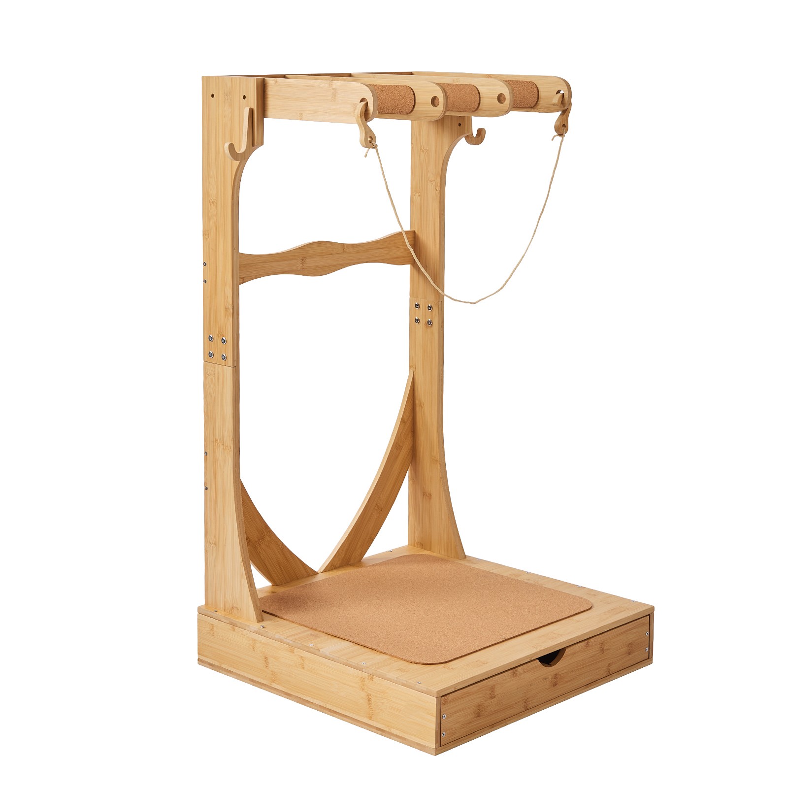 Uimoso Vertical Surfboard Rack 3 Tiers Wooden Stand for Storage and Display