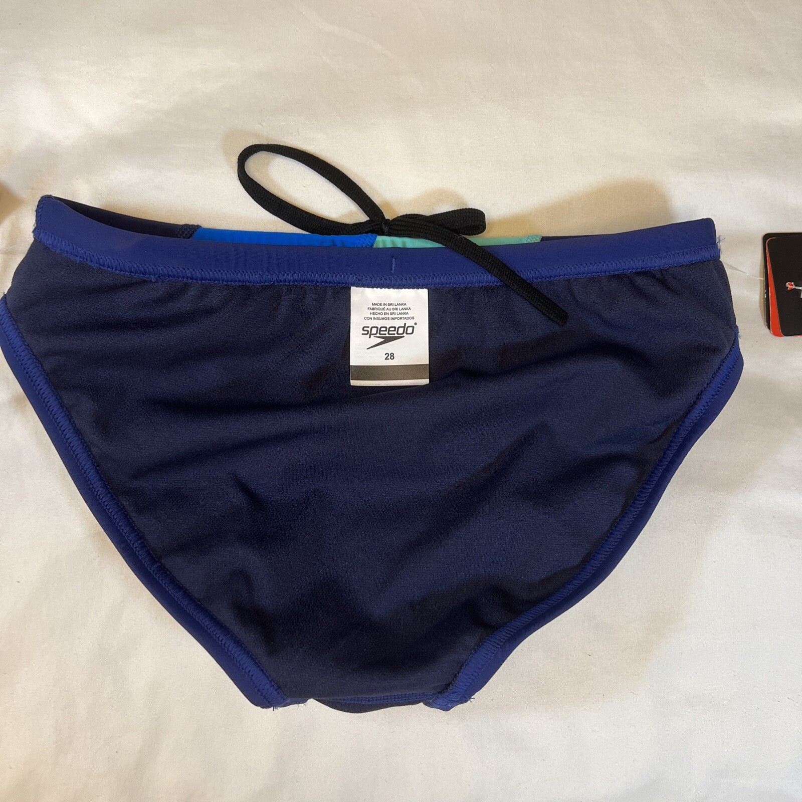 Men’s Speedo Bikini Swim Brief, Eco, Peacoat, Size 28