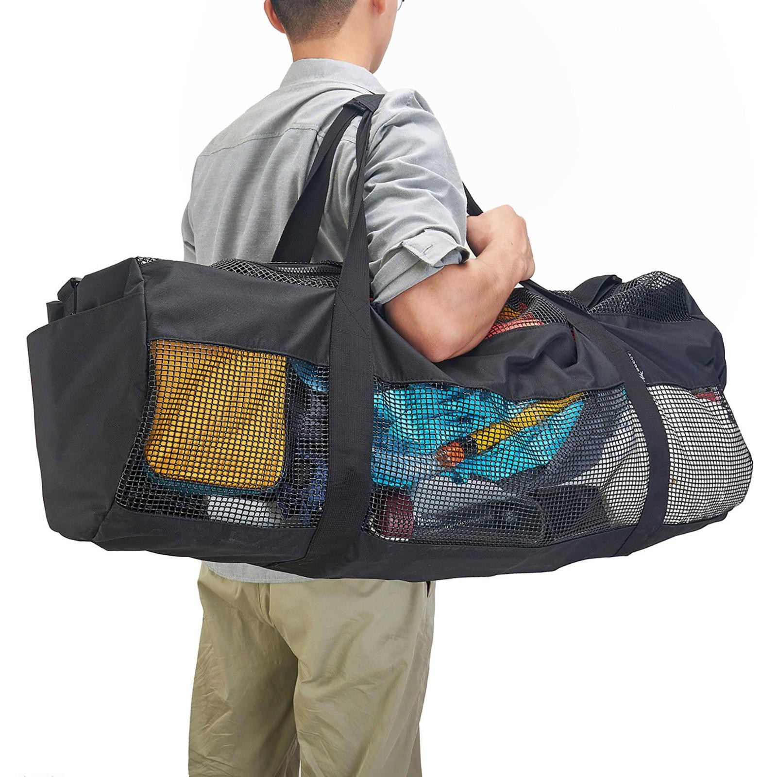 Mesh Duffel Bag, Handbag Organizer Lightweight Pool Tote Bags for Family Trip