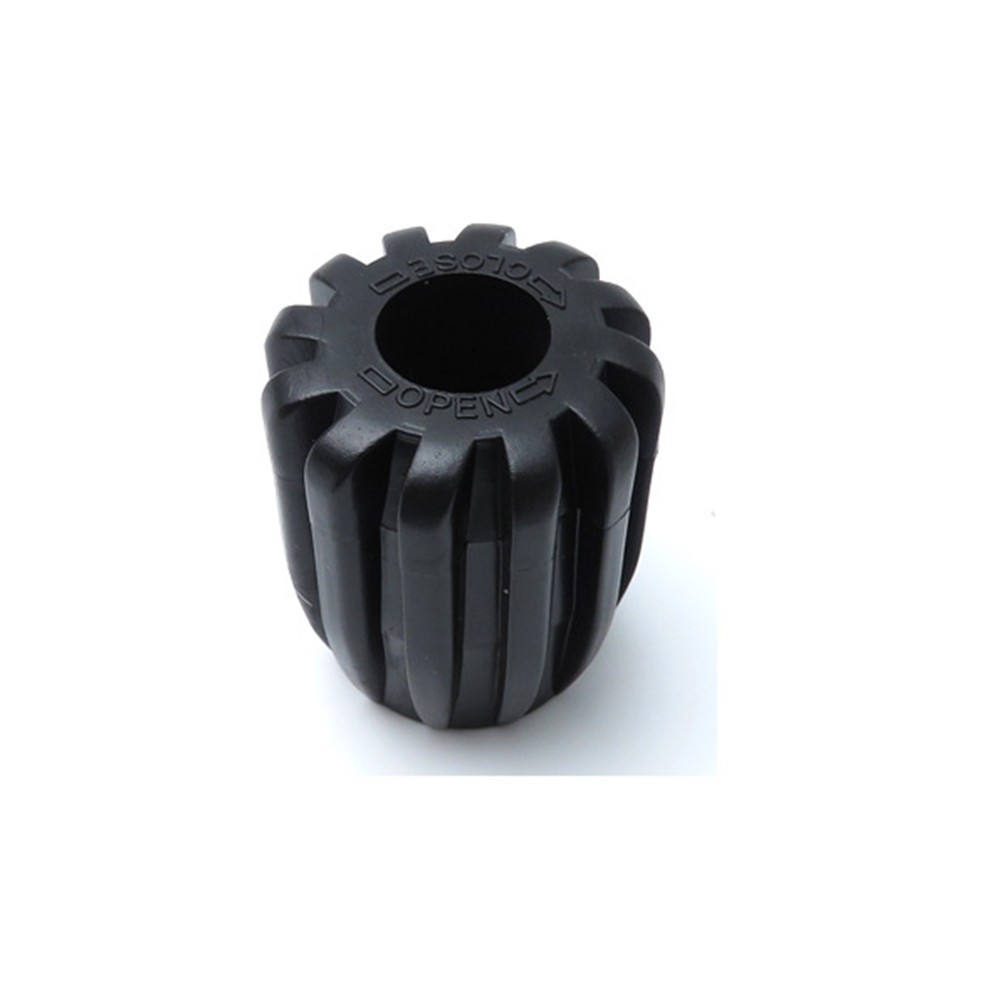 Ergonomic Design Diving Cylinder Valve Knob 49x38mm Rubber Stainless Steel