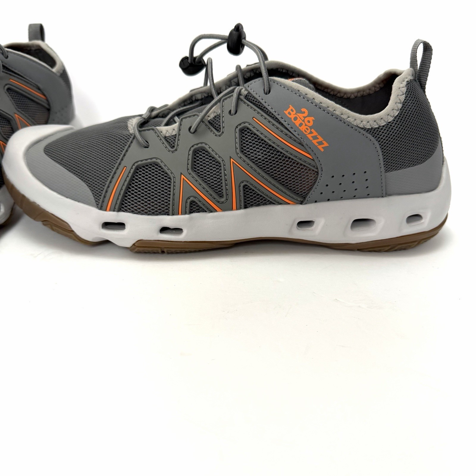 26 BoneZZZ Flozzz HydroPro Water Shoes Men’s Size 10 Gray Orange New No Box