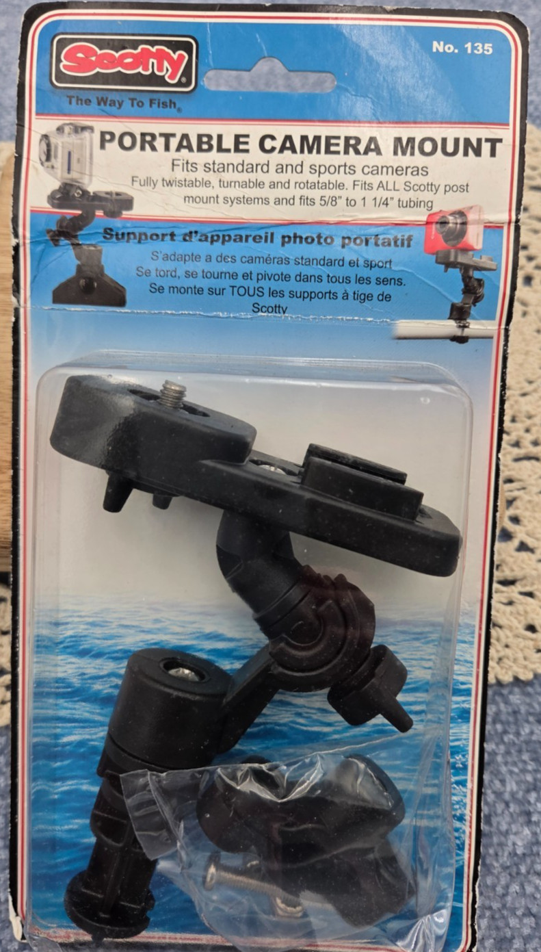 Scotty No. 135 Portable Camera Mount – NEW Unopened – Fits Action & DSLR Cameras