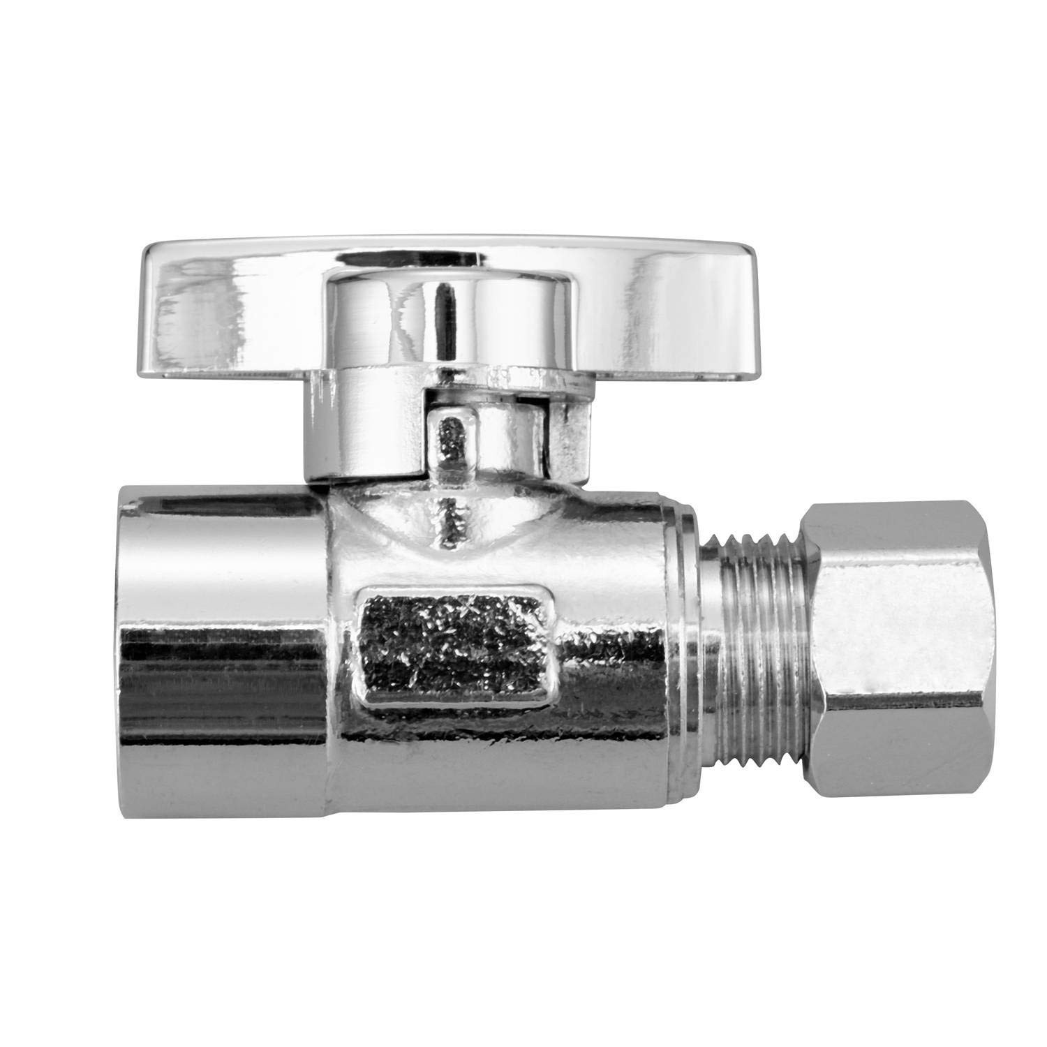 2 Pack Premium Brass Chrome plated 3/8″ FIP Female Thread x 3/8 Inch OD Compr…