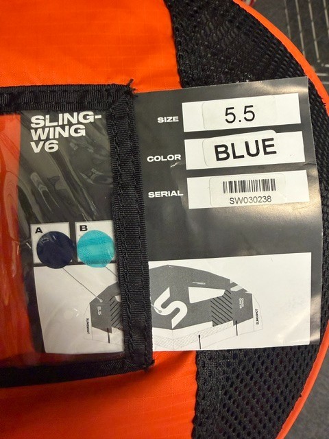 Slingshot SlingWing V6 Blue 5.5m Display Model (Board NOT Incl) EXCELLENT Cond.