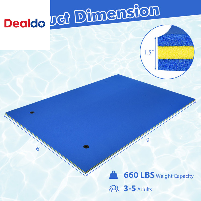 9 X 6 Feet 3 Layer Foam Water Pad