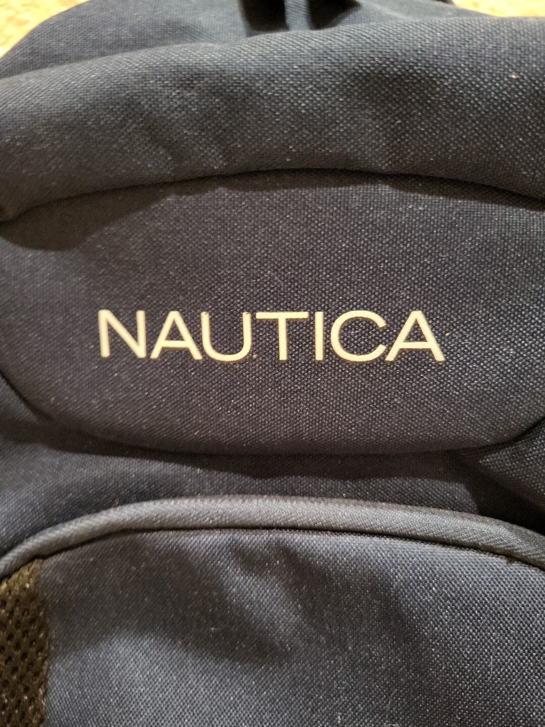NAUTICA, Navy Blue Black, Sport Backpack 18 Inches Tall