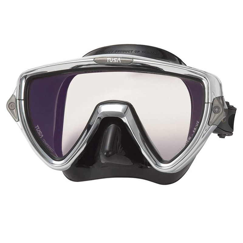 Tusa M-110 Visio Uno Pro Scuba Diving Mask Chrome M-110Sqb-Cr