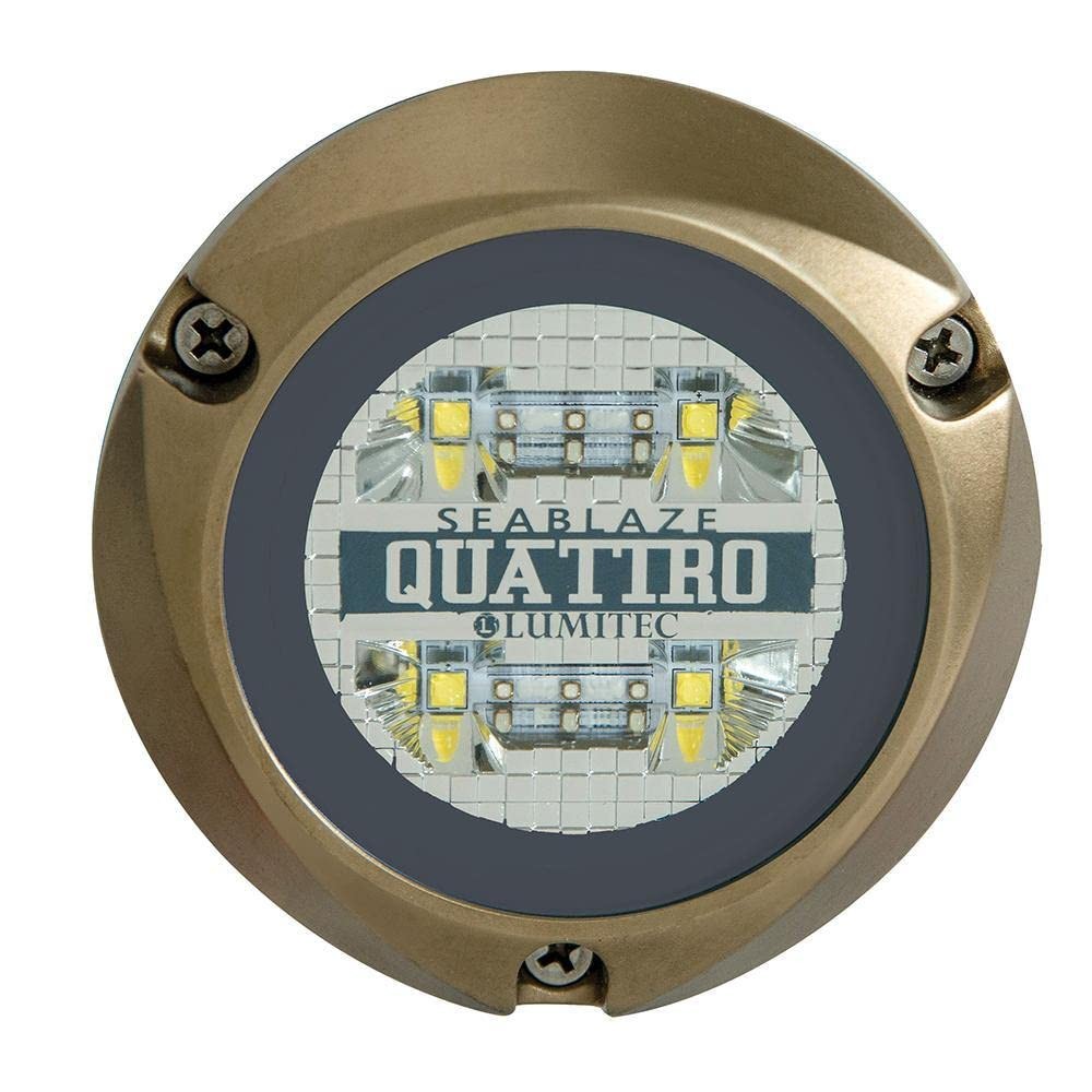 LED Underwater Light Spectrum RGBW for Aquatic Illumination, Bronze Finish