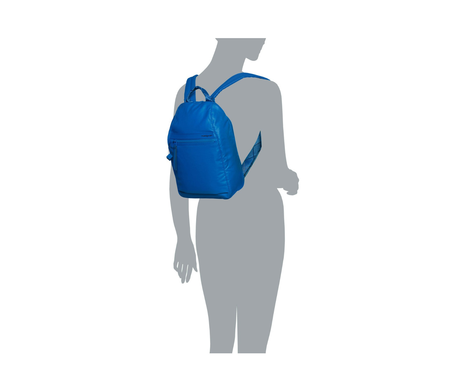 Hedgren Vogue RFID Backpack Small Creased Strong Blue Water & Dust Repellent