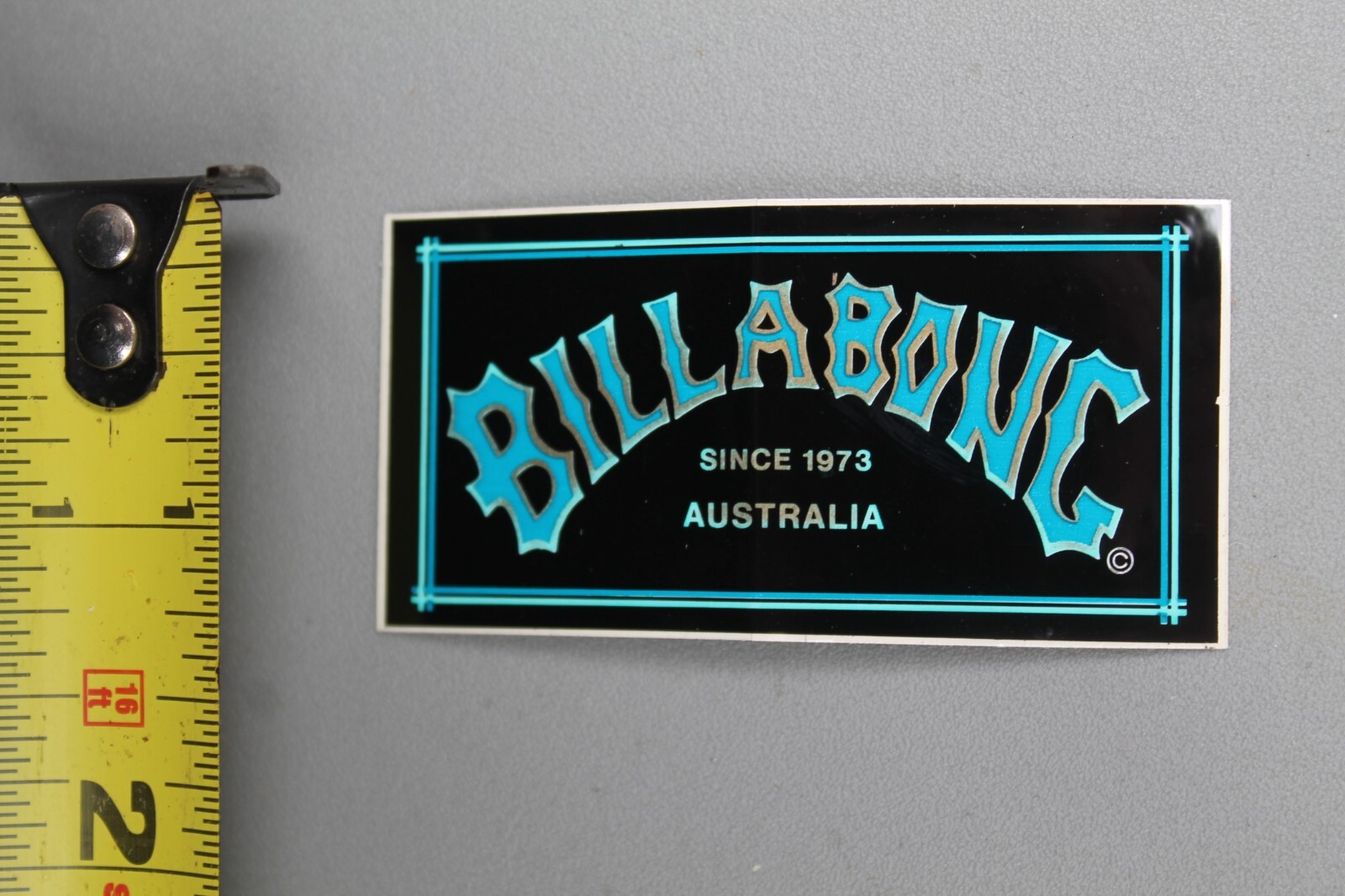 Billabong Surfboards Black Grey Turquoise Green 80’s B8 Vintage Surfing STICKER