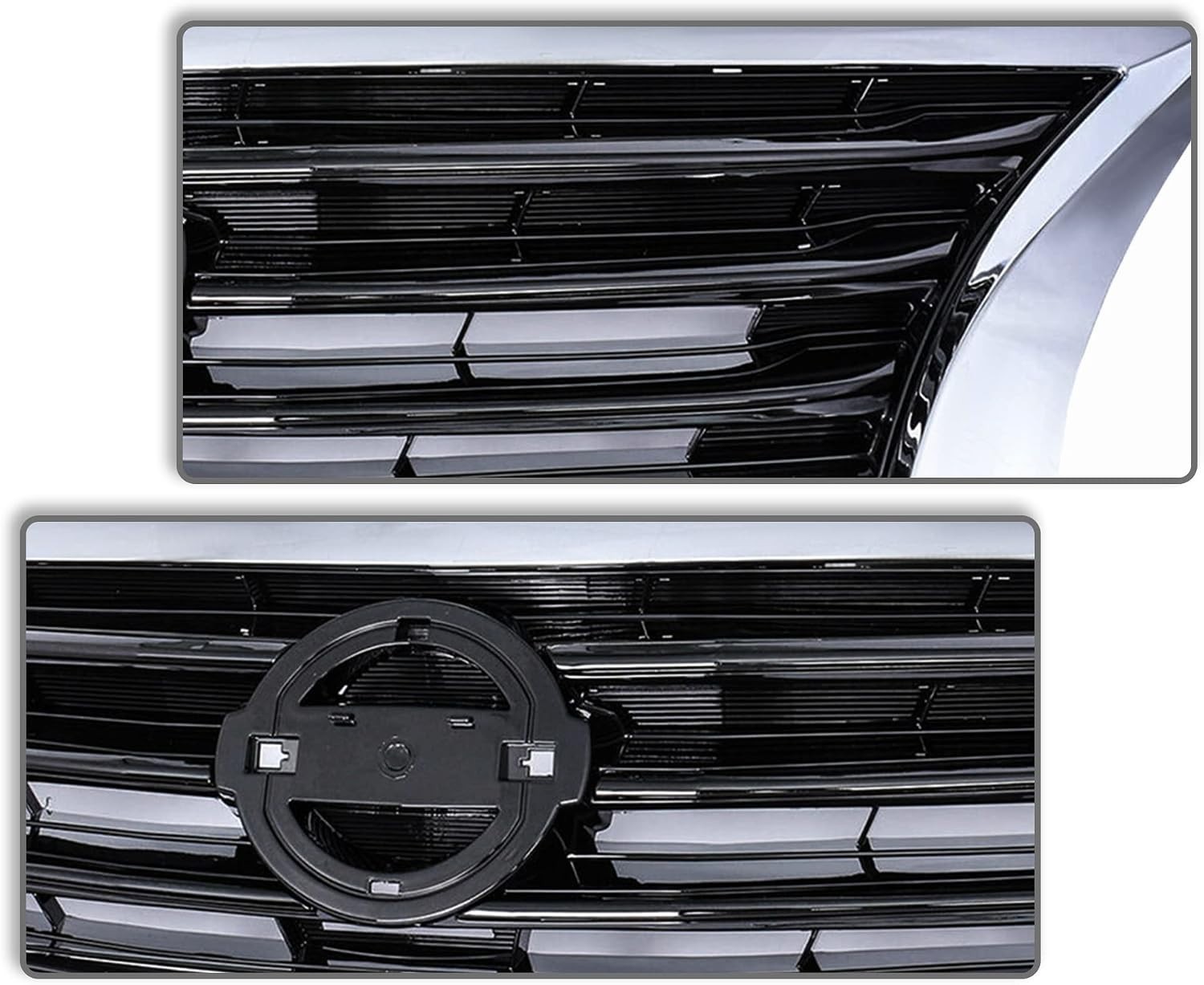 Front Upper Bumper Grille For 2013 2014 2015 Nissan Altima Black Insert