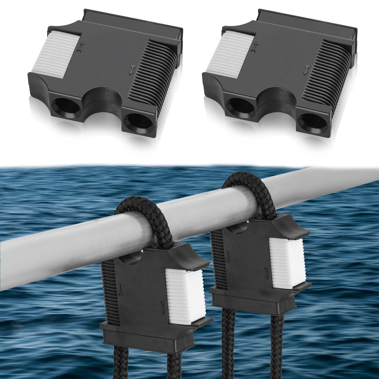 Boat Fender Hanger Clips – Quick Connect & Release, Adjustable Bumper Lines