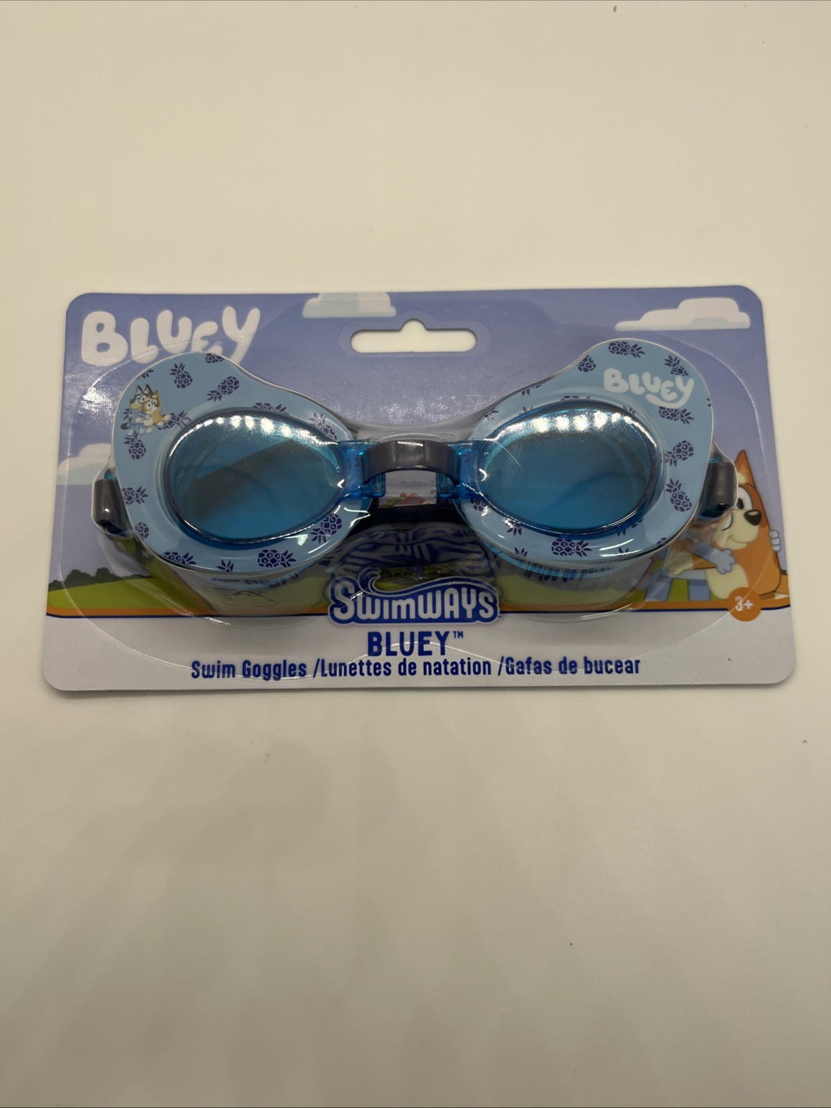 Bluey Swim Goggles for Kids 3+ Adjustable Strap Pool & Summer Fun NEW Sealed