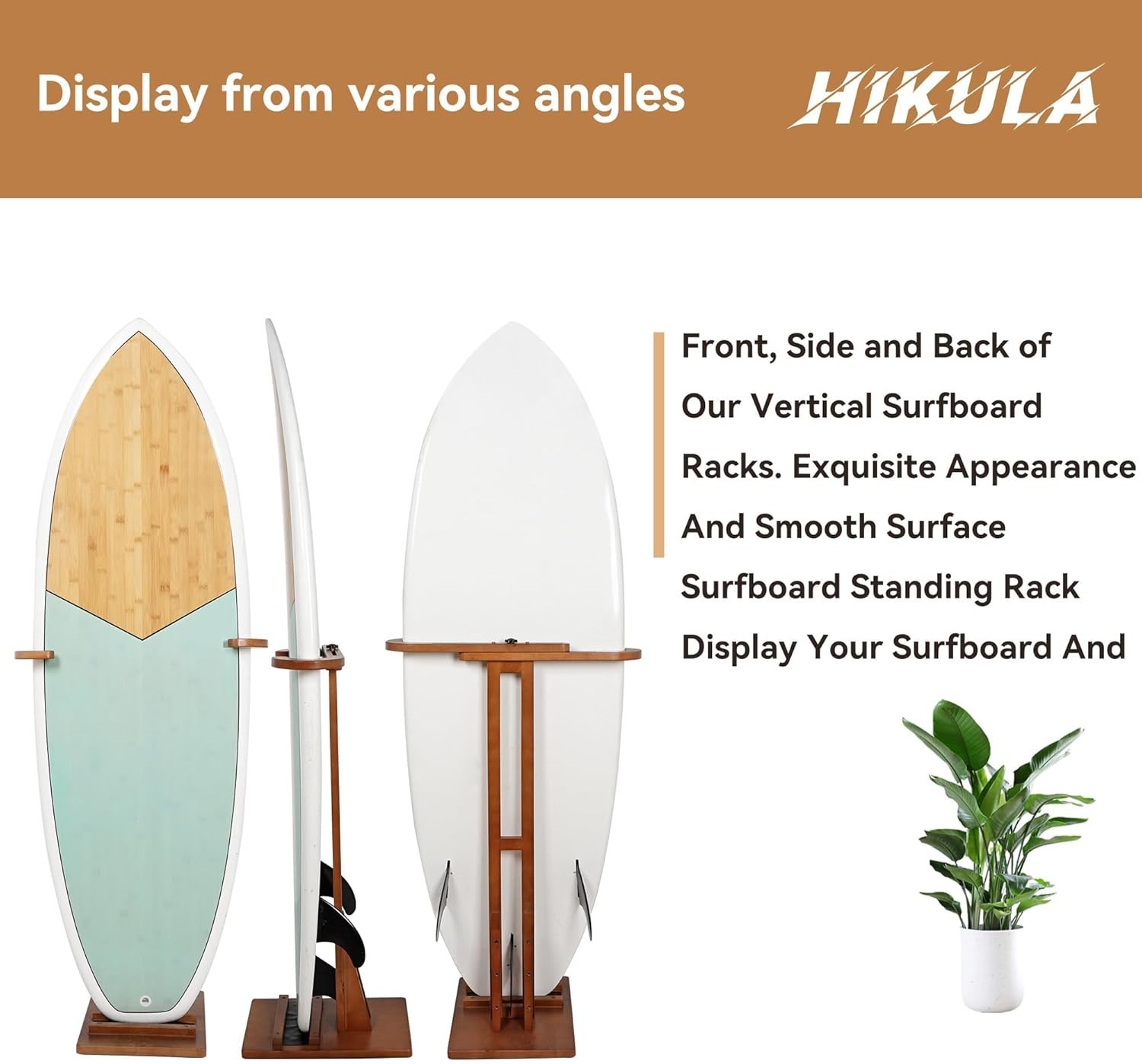 Surfboard Stand Racks, Indoor Display Stand Shortboard and Longboard Organizer
