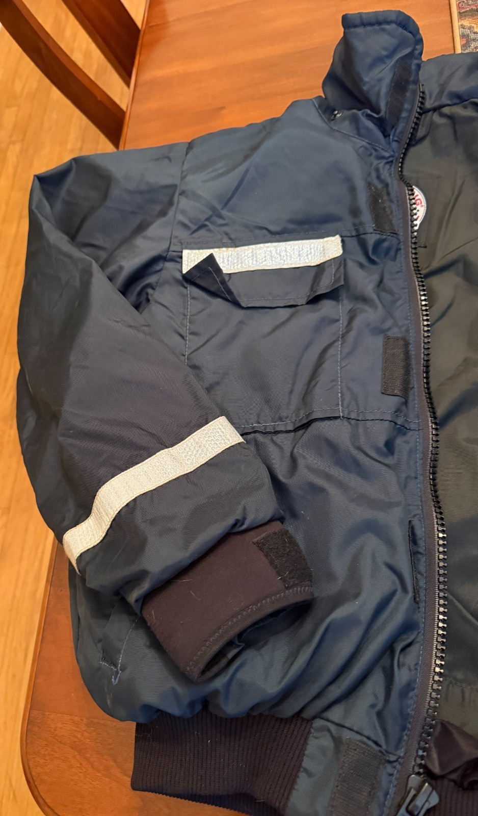 Mustang Survival MJ6214 Floater Navy Reflective Jacket Type III PFD – MEDIUM