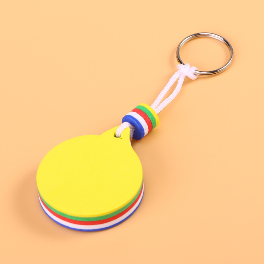 2Pcs Eva Floating Keychain Durable Key Ring Portable for Water Sports Use