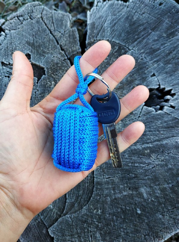 Handmade Blue Floating Cork Nautical Key Chain Kayak Boat Sailing Floating Buoy