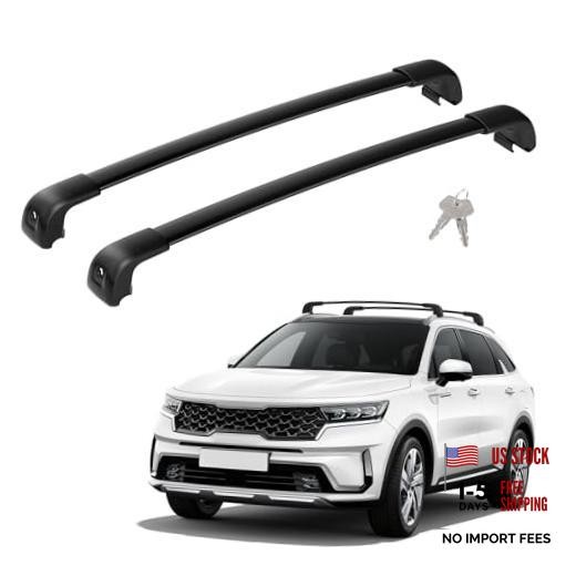 300Lbs Lockable Roof Rack Cross Bars Compatible with For 2021-2026 Kia Sorento