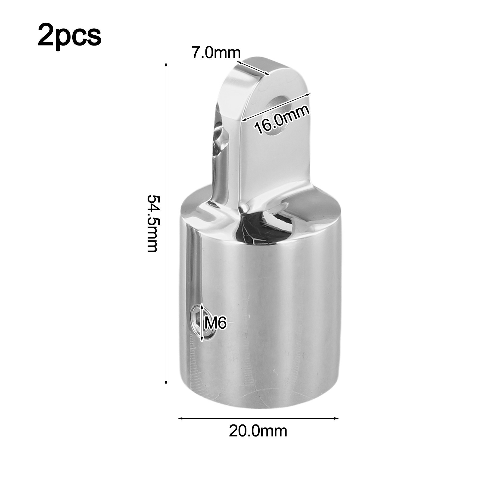 316 Stainless Steel Boat Canopy Cap Fittings for Various Sizes 20mm 22mm 25mm