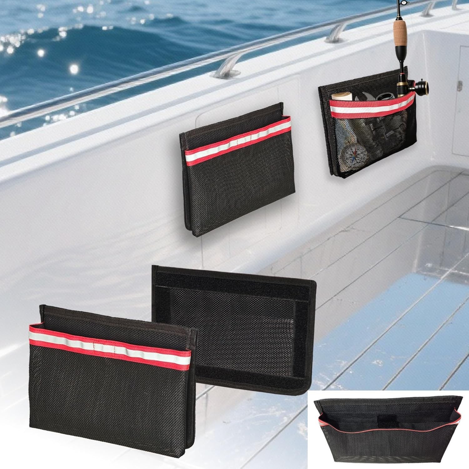 Waterproof & Breathable Marine Storage Bag W/ Hook & Loop Closure – 10″ x 7″ –