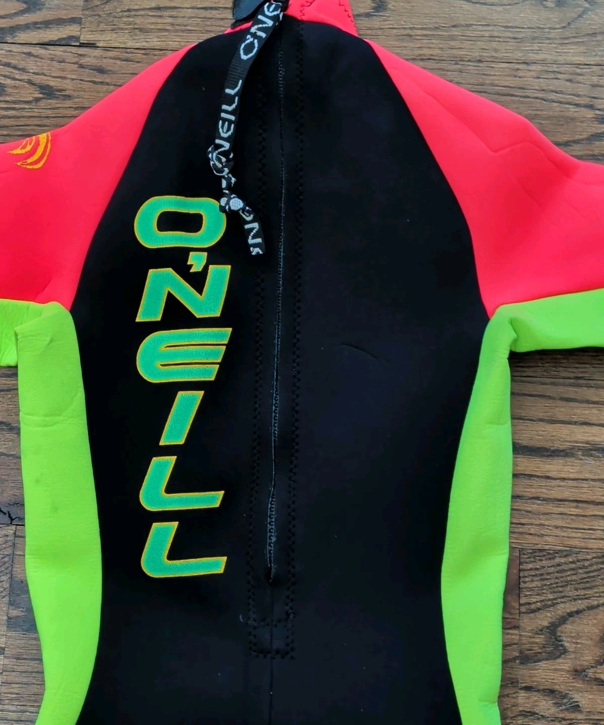 Oneill Reactor 7157 Shorty Wet Suit Diving Surfing Neon Yellow Orange Unisex M