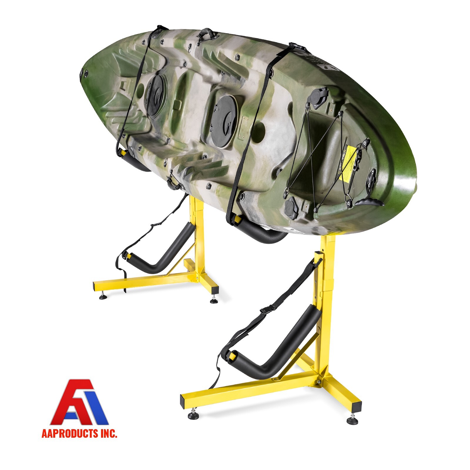 Double Kayak Storage Rack Free Standing Storage for 2 Kayak, SUP and Canoe