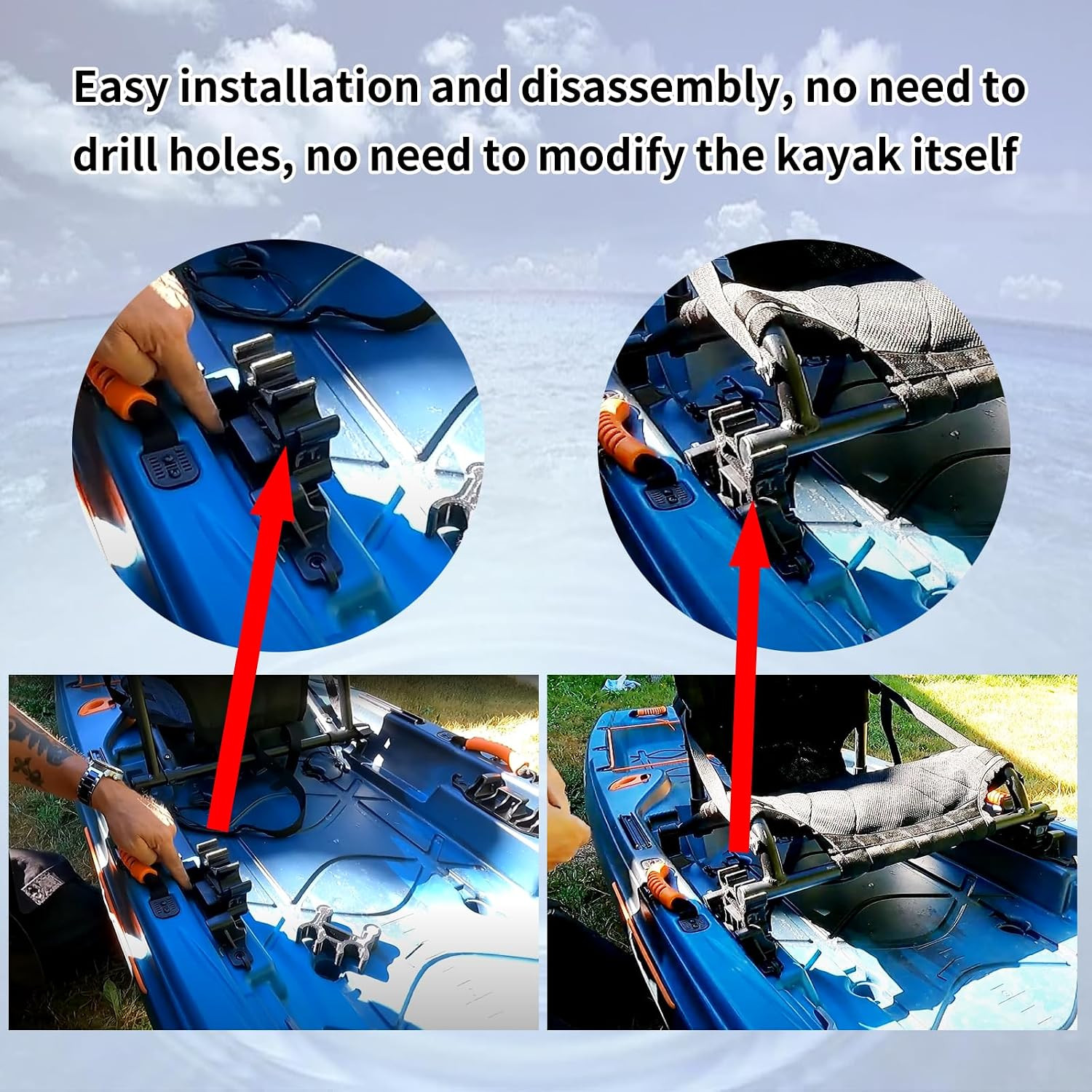 Kayak Seat Risers Compatible with Lifetime Yukon and Teton Pro Kayaks