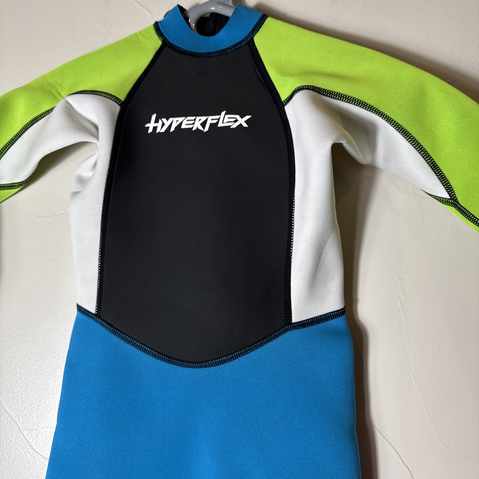 Hyperflex Size 6 Blue Wetsuit Boys Girls Kids Children Shorty Full Zip Black
