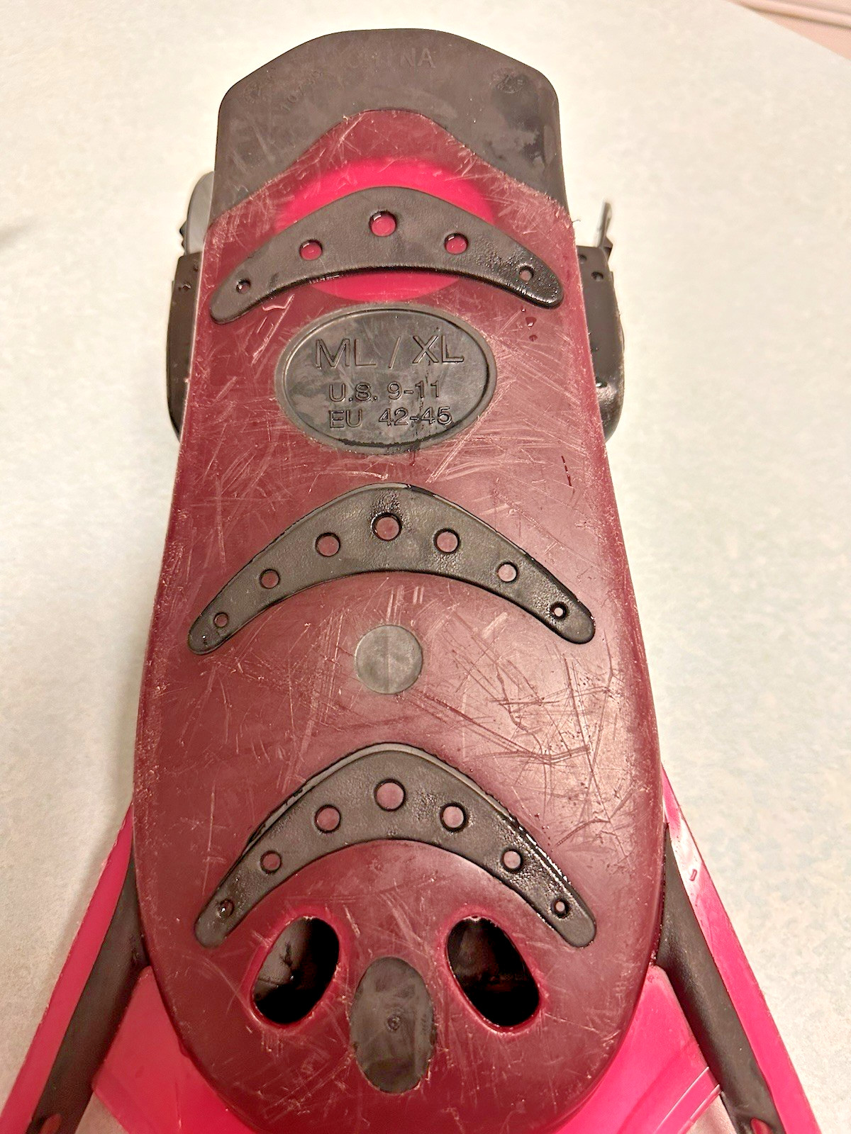 Snorkeling Swim Fins Pink Phantom Aquatics Adjustable ML/XL US 9-1 1/ EU 42-45