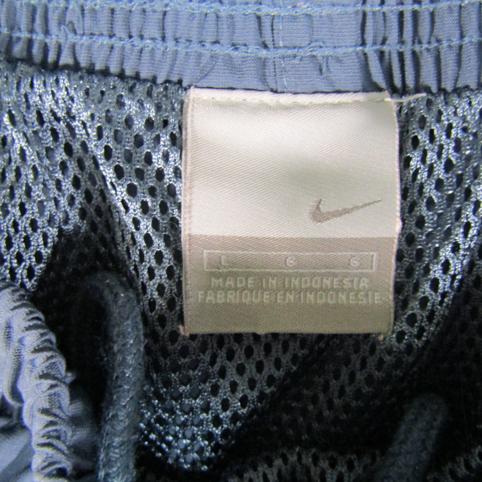 Nike Mens Swim Trunks Shorts GrayBlue Drawstring Pockets Casual Activewear Large