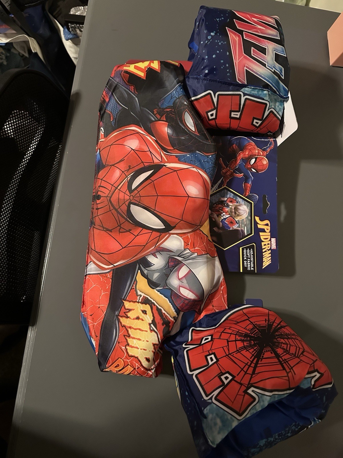 SPIDERMAN 2 in 1 Swim Trainer Age 2-4 Floatation 33-45 pounds Adjustable NWT