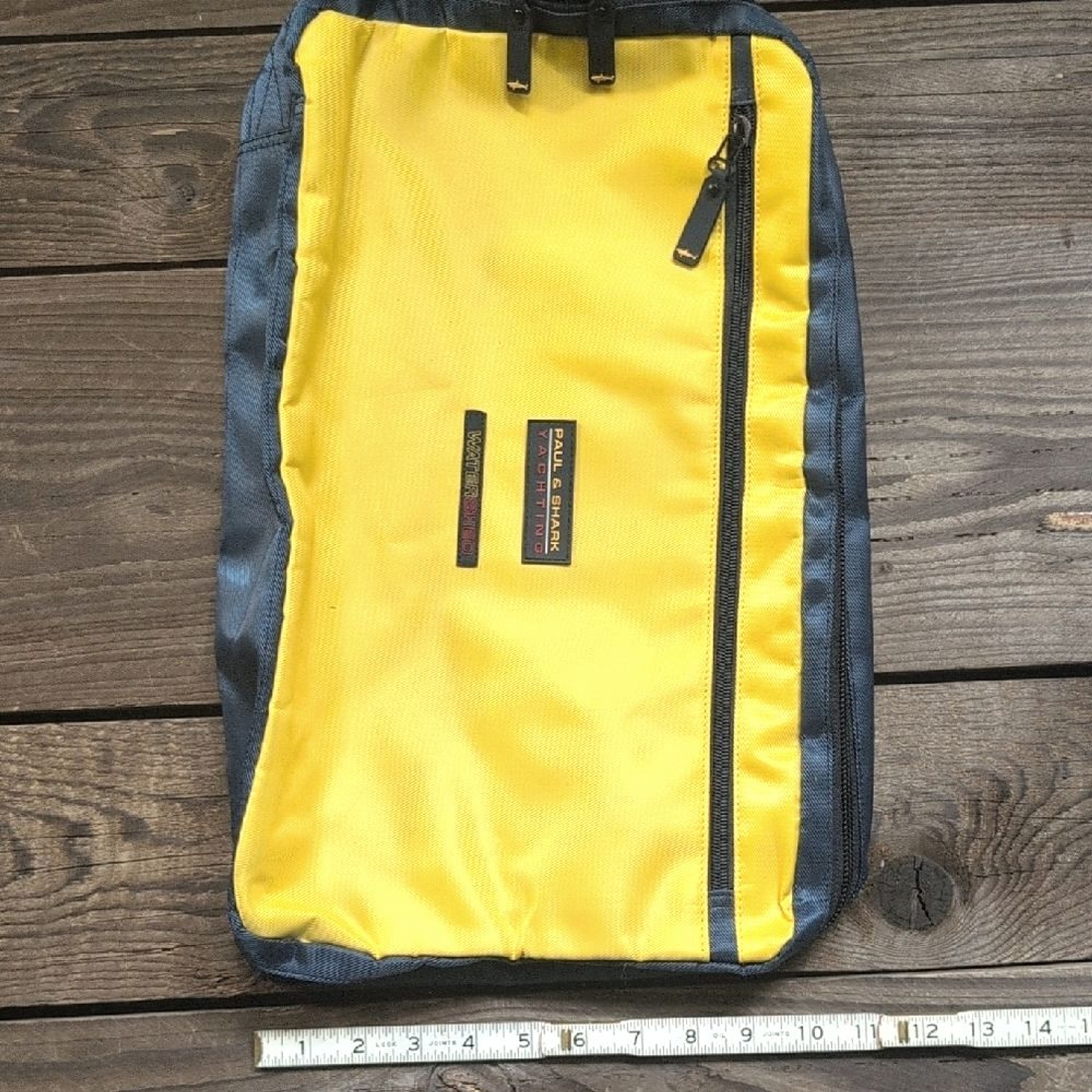 Paul & Shark Yellow and Blue Laptop Bag made of Water-Repellent Fabric