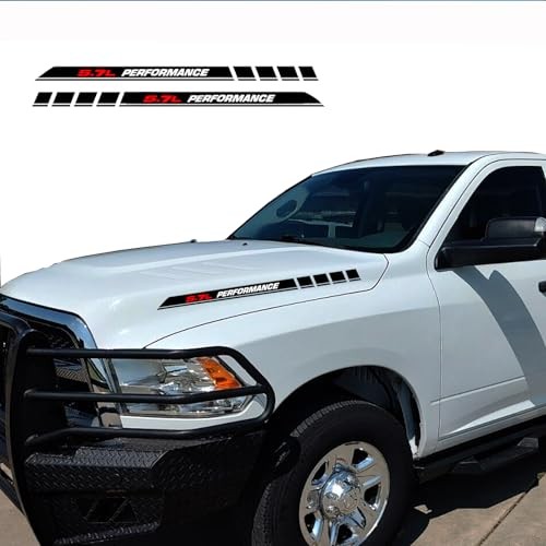 5.7L Performance Pickup Truck Engine Hood Decals Emblem for Dodge Ram style1