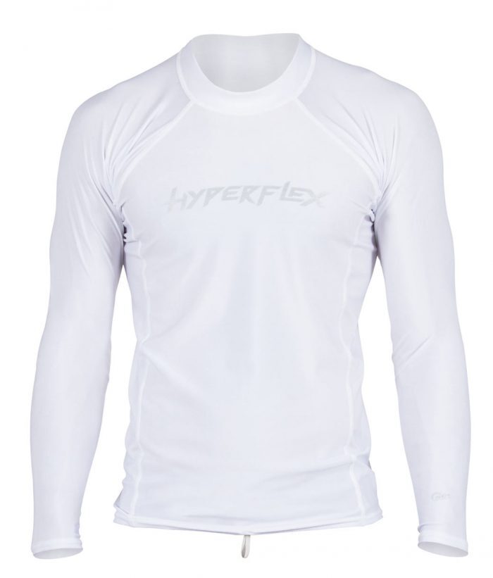 Hyperflex Men’s Long Sleeve Rash Guard – White