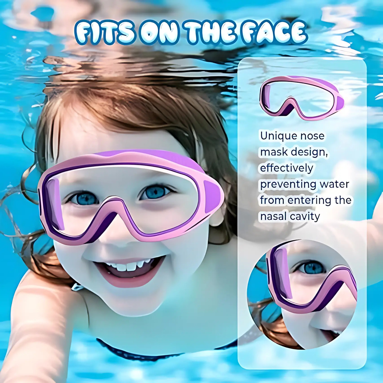Swimming Goggles 2 Pack Anti-Fog UV Protection Wide View No Leak for Boys Girls