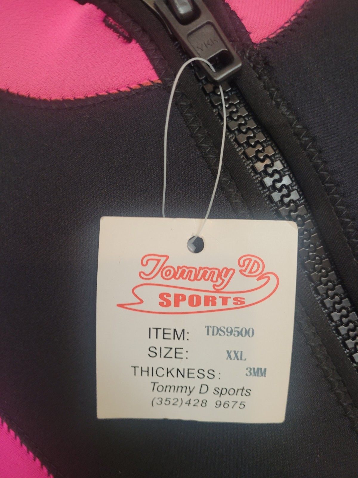TOMMY D SPORTS DIVING WETSUIT WOMENS SIZE XXL THICKNESS 3MM BRAND NEW WITH TAGS