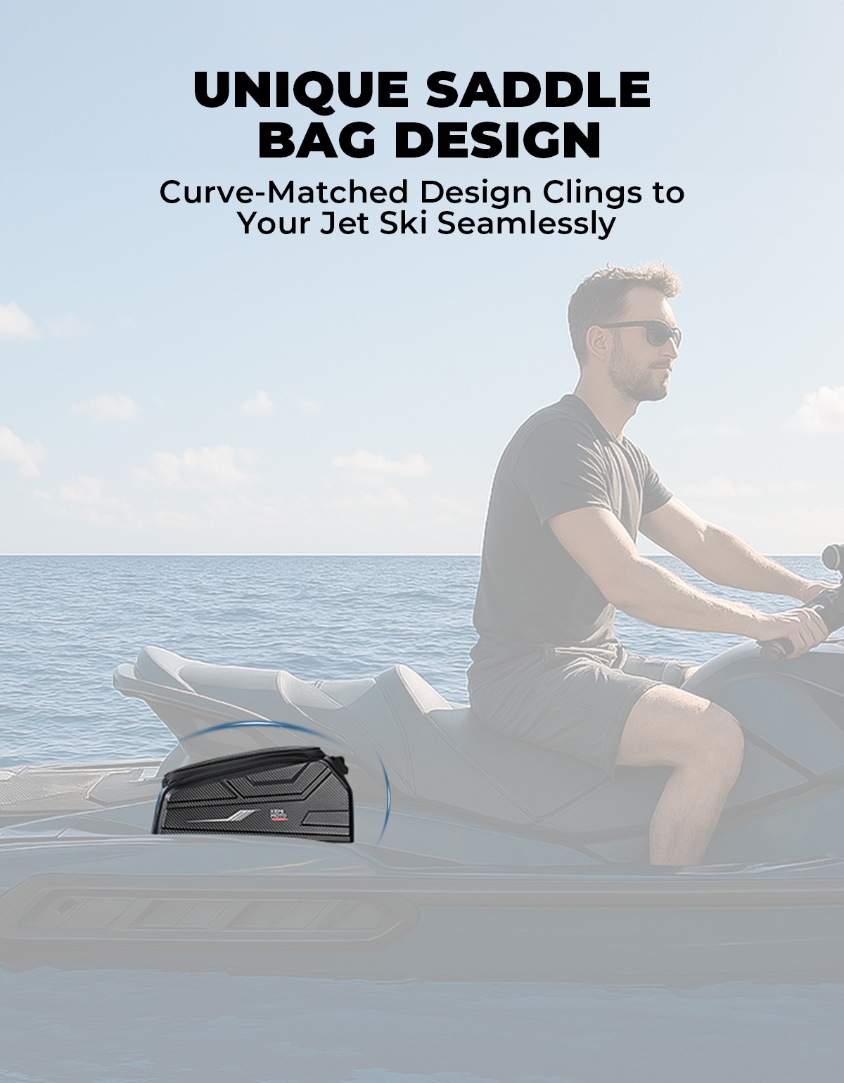 KEMIMOTO 2pcs Jet Ski Saddle Bag Side Bag Heavy Duty Waterproof Cooler Bag