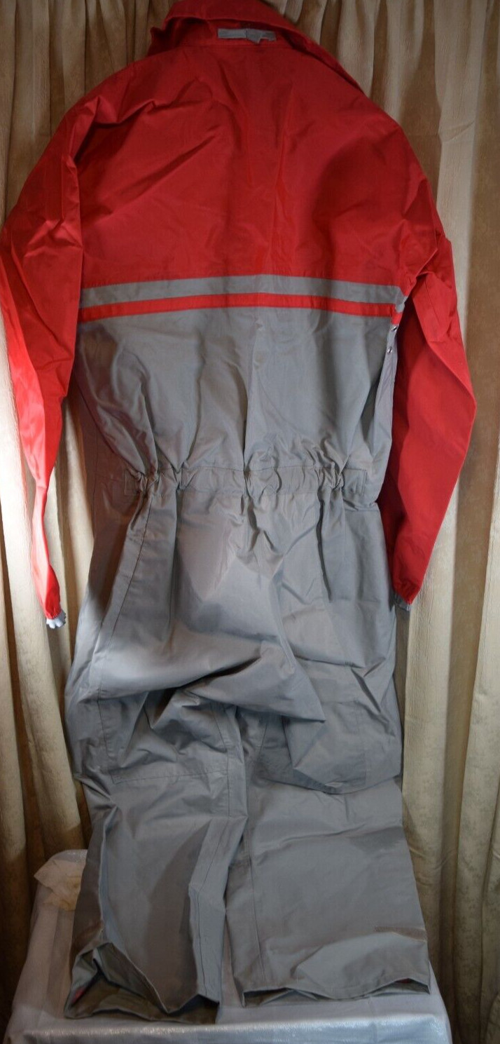 Henri Lloyd Nylon Sailing Boating Suit Red/Gray Crown Proofed BRI-Nylon