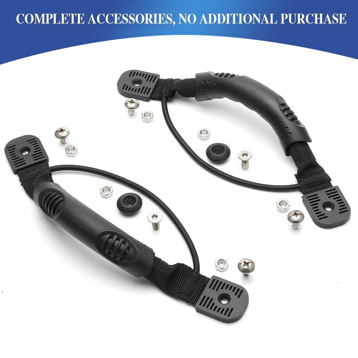 Anndason 2 Pcs Black Kayak Canoe Boat Side Mount Carry Handles/Paddle Style 1