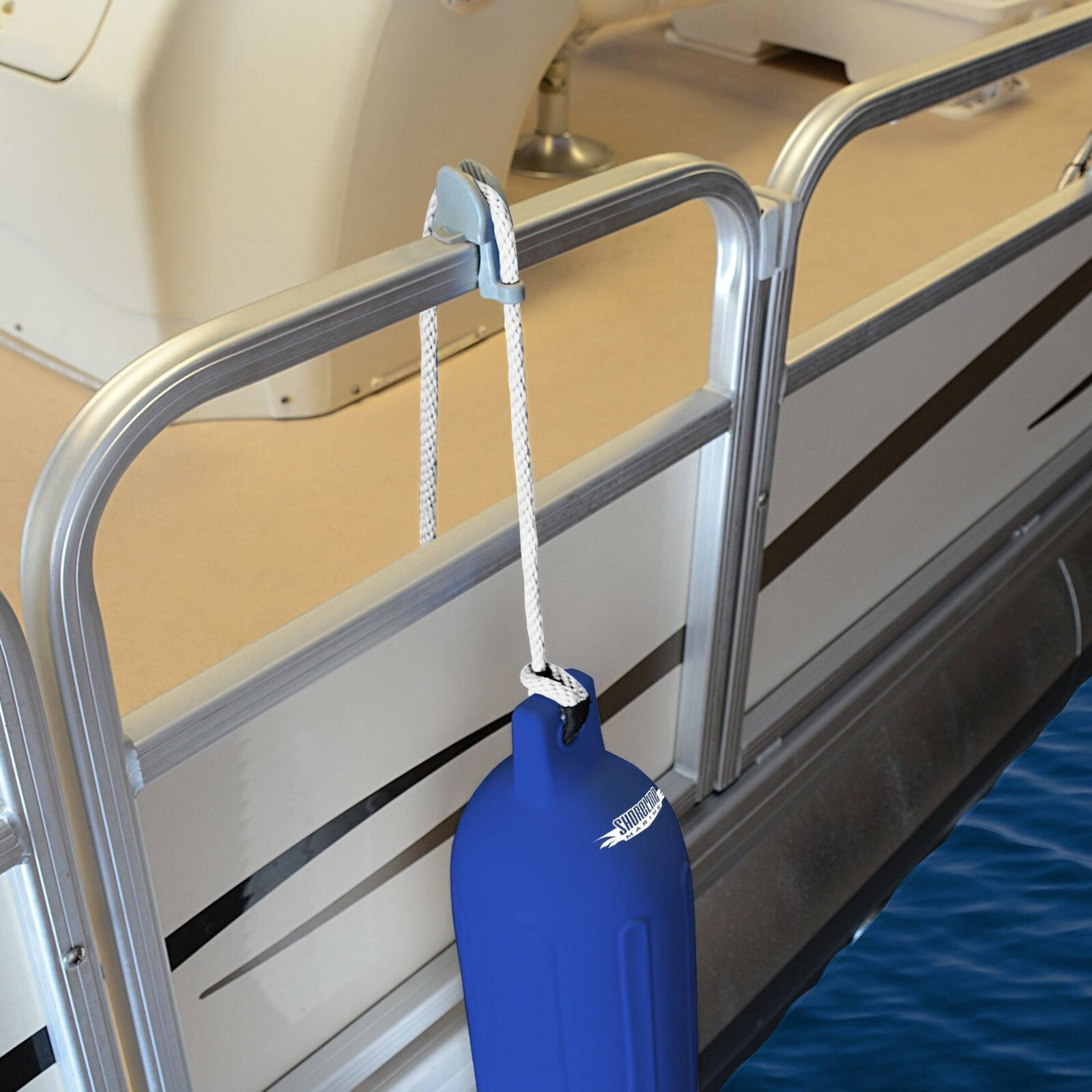 Adjustable Pontoon Boat Fender Cleat Adjusters – 2 Pack Marine No Hardware Need