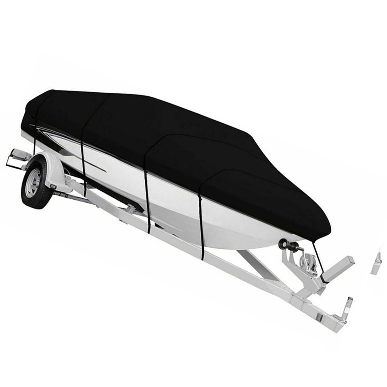 Boat Cover 11-22ft Outdoor V-Shaped Yacht Dust Cover Rainproof Boat Cover S WWSS