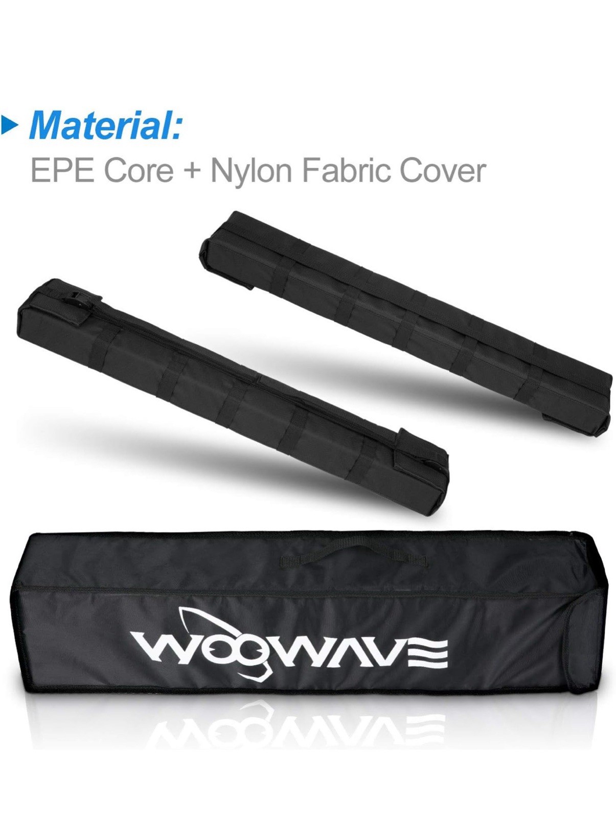 WOOWAVE Kayak Surfboard Roof Rack Pads Universal Car Soft Roof Rack And Carrier