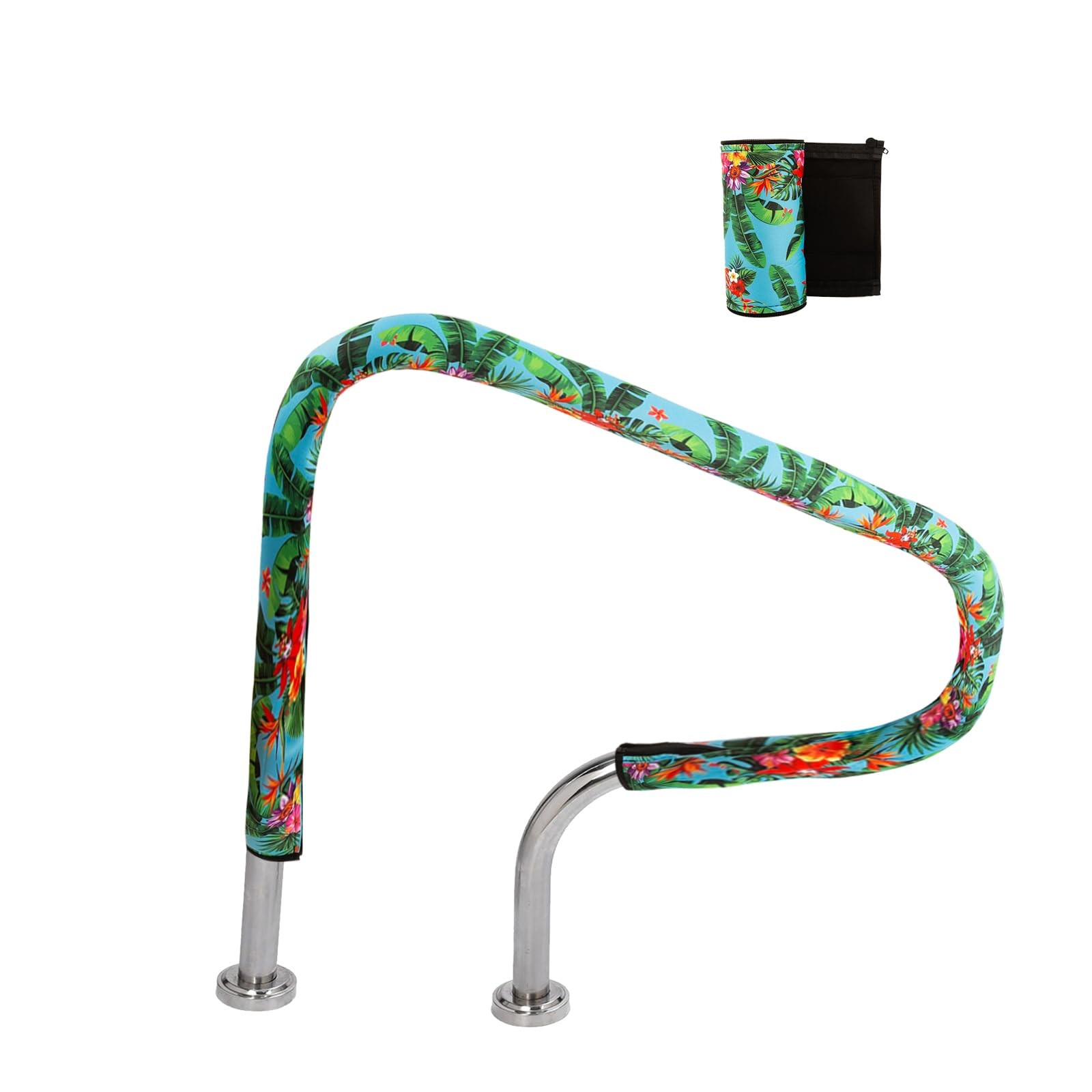 4ft Neoprene Pool Handrail Cover with Zipper | Slip Resistant Grip