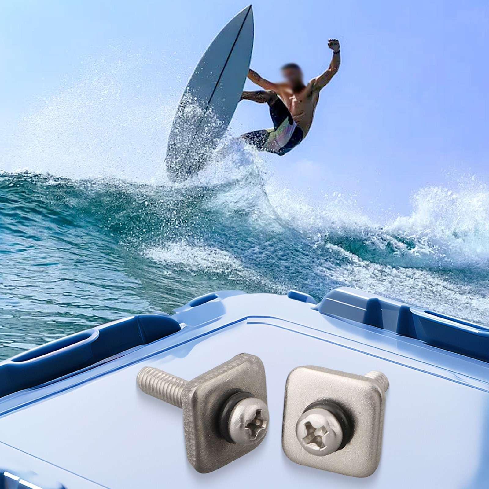 Professional Windsurfing Repair Replacement Rubber Screw Stainless Steel