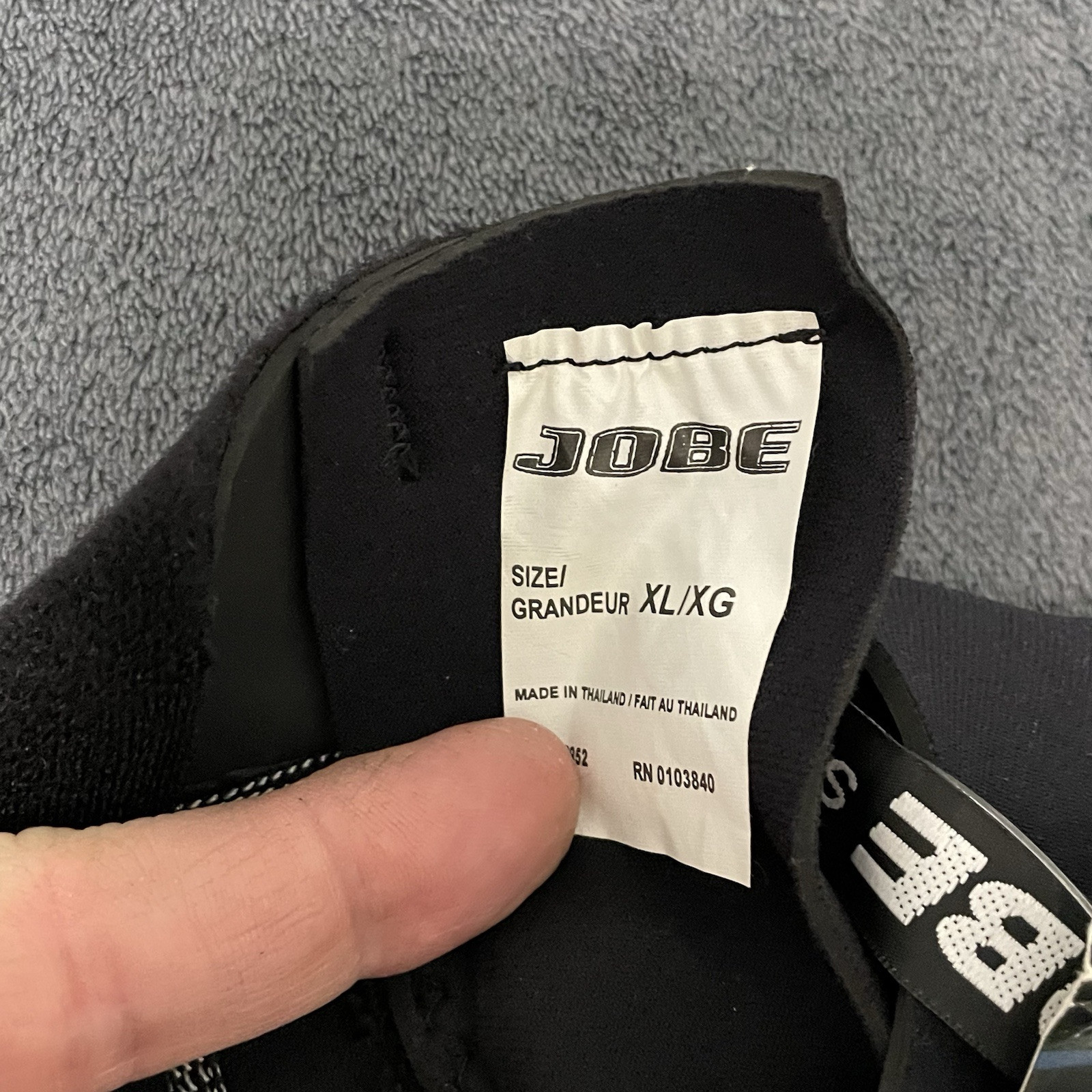 Jobe Wetsuit Mens XL Power Stretch Flat Stitch Blue & Black Shorty