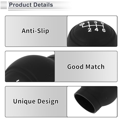1 Pc Universal Gear Shift Knob Cover Anti-slip 6x5cm/2.36″x1.97″ Stick