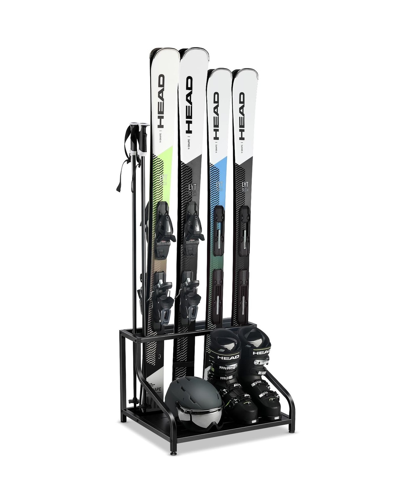 FHXZH Ski Storage Rack for Garage – Freestanding Ski Holders fo… FAST USA SHIP