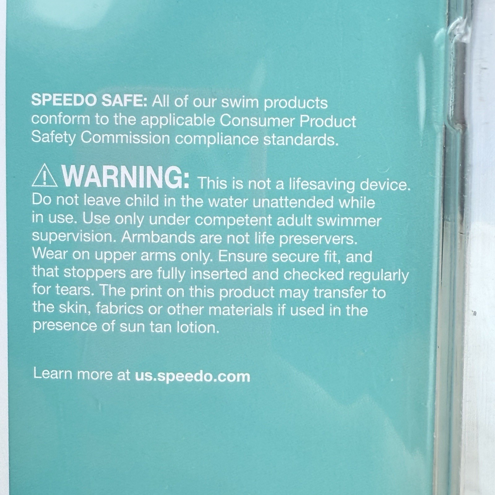 NEW Speedo Kids Fabric Swim Armbands – Inflatable Floats Up to 110 lbs